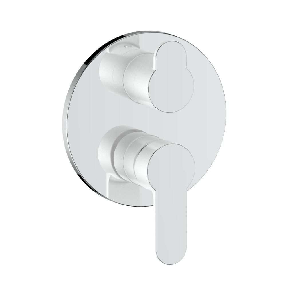 Vogt Lusten Trim for 2-Way Pressure Balance Valve in Chrome/Glossy White - TM.LN.210