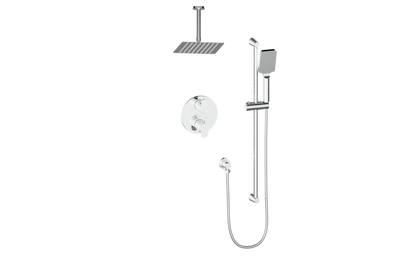 Vogt Lusten Trim for 2-Way Thermostatic Shower Kit with 6" Ceiling Arm in Polished Chrome - TM.LN.220.216
