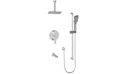 Vogt Lusten Trim for 3-Way Pressure Balance Shower Kit with 6" Ceiling Arm in Polished Chrome - TM.LN.310.316