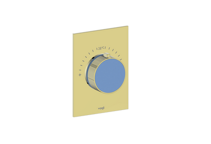 Brushed Gold / Azure Blue