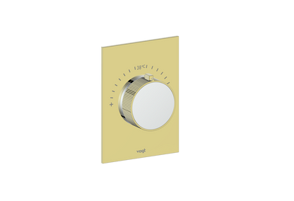 Brushed Gold / Polished Chrome