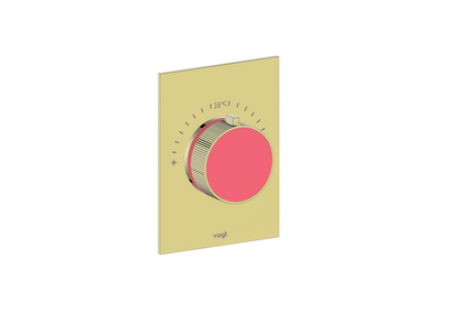 Brushed Gold / Fresh Raspberry