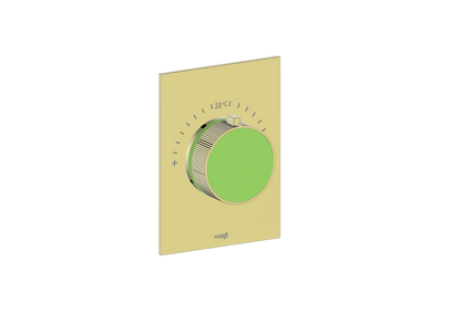 Brushed Gold / Lime Green