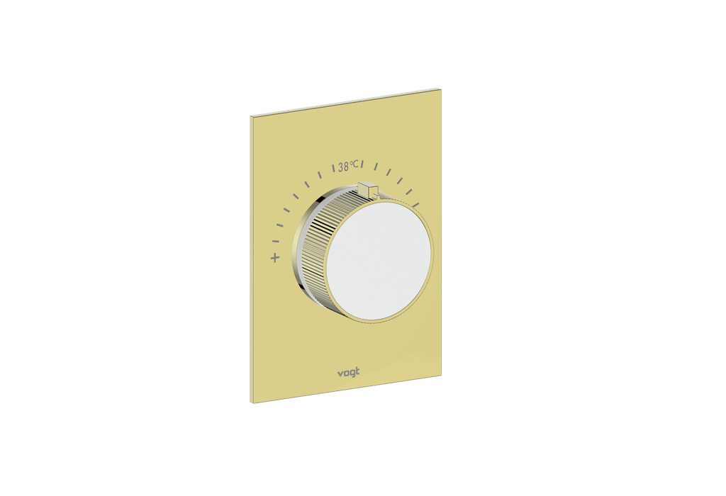 Brushed Gold / Matte White