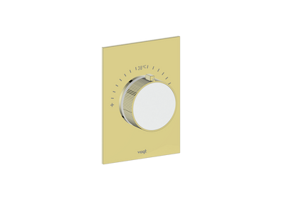 Brushed Gold / Matte White