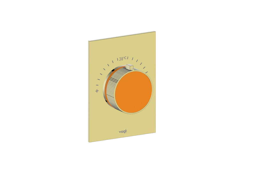 Brushed Gold / Orange Burst