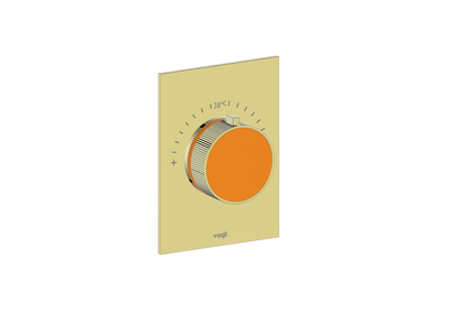 Brushed Gold / Orange Burst