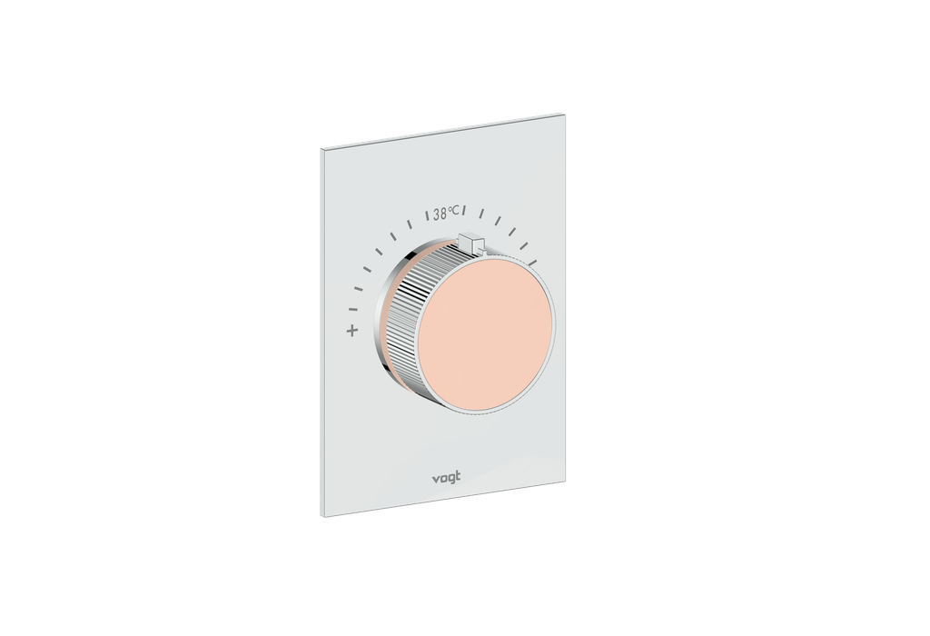 Polished Chrome / Blush Pink