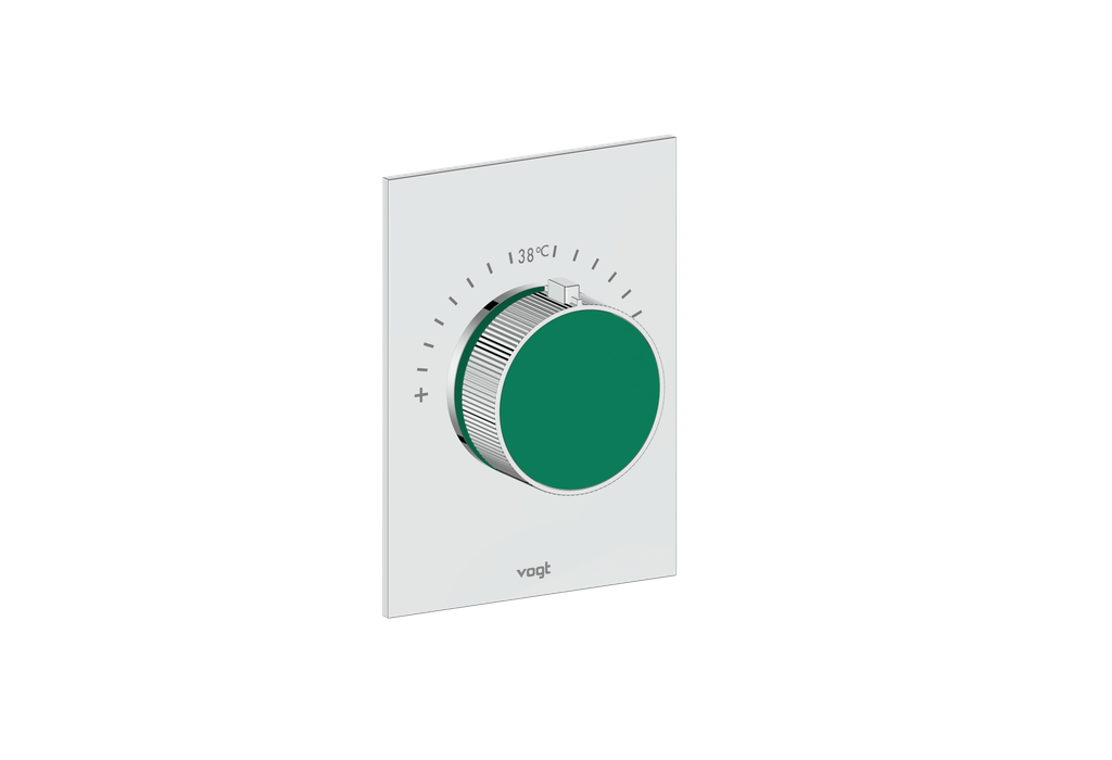 Polished Chrome / Emerald Green