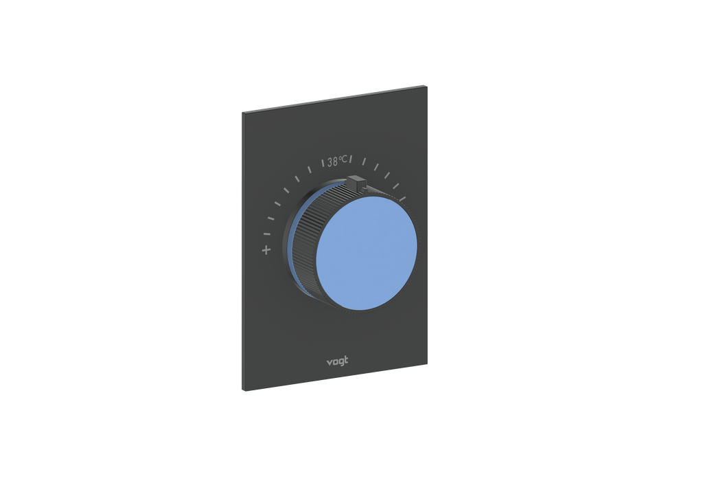 Matte Black / Azure Blue