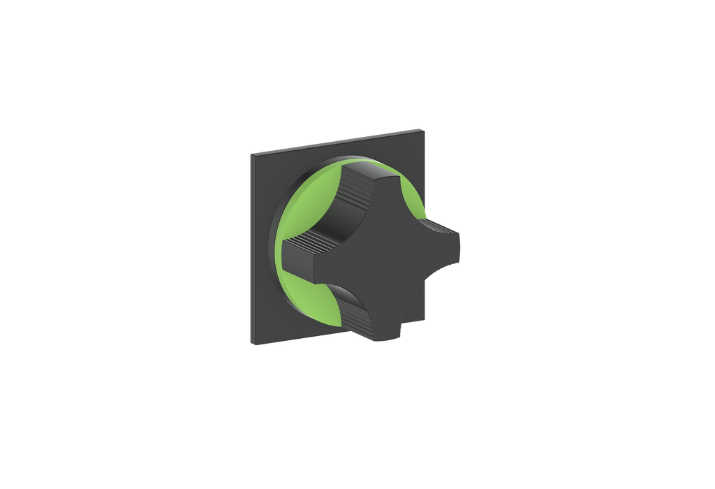 Crescent / Lime Green