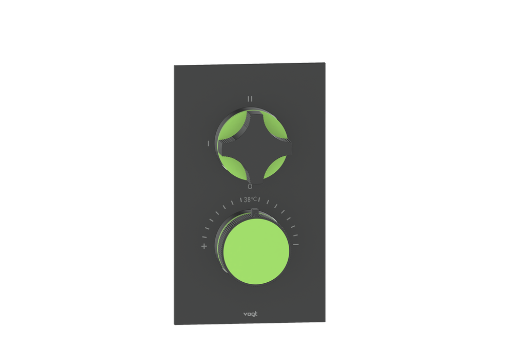 Crescent / Lime Green