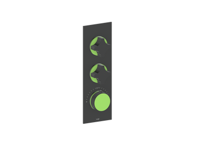 Crescent / Lime Green