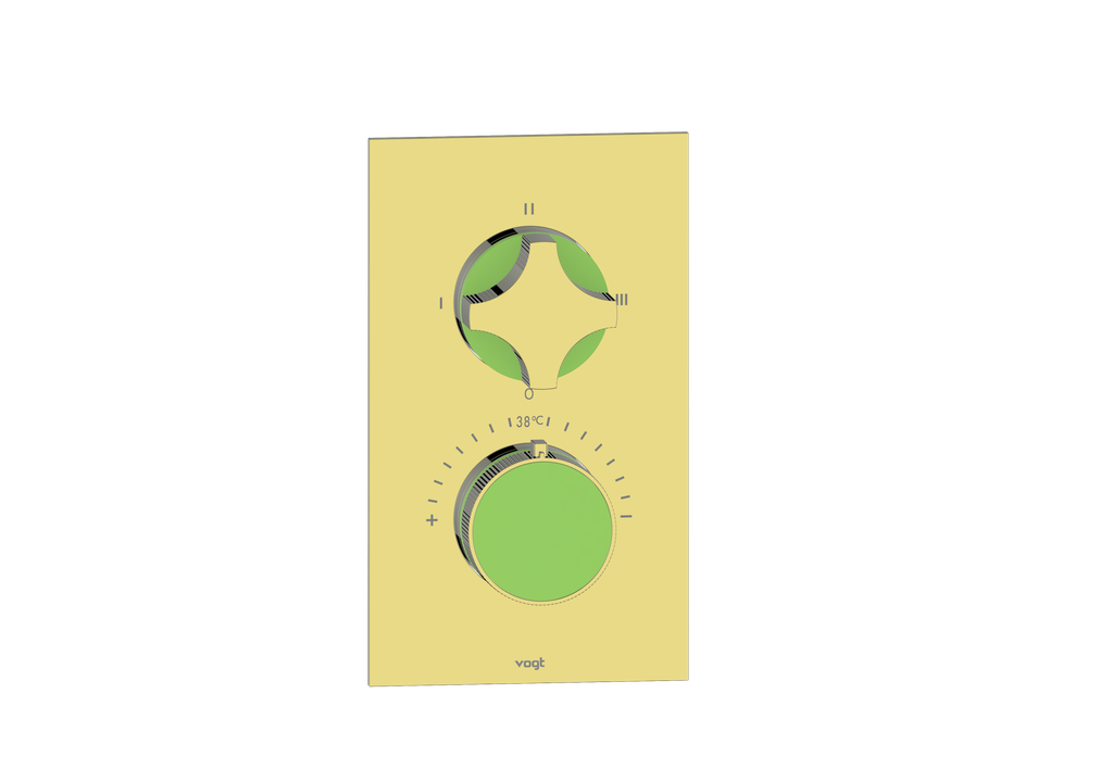 Crescent / Lime Green