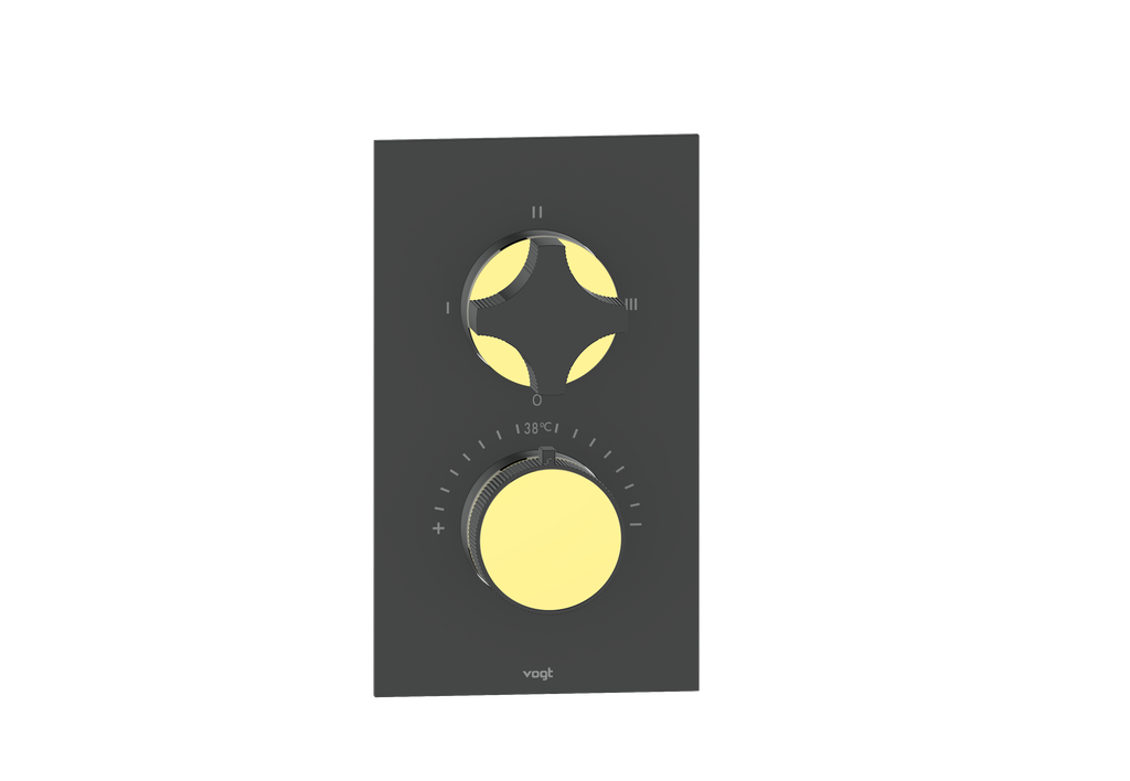 Crescent / Brushed Gold