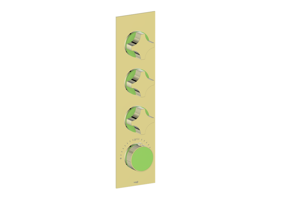 Crescent / Lime Green