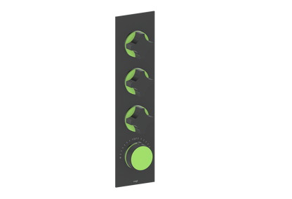 Crescent / Lime Green
