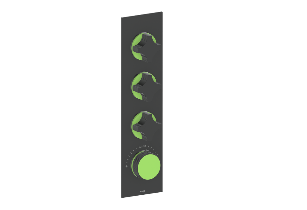 Crescent / Lime Green