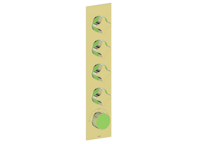 Crescent / Lime Green