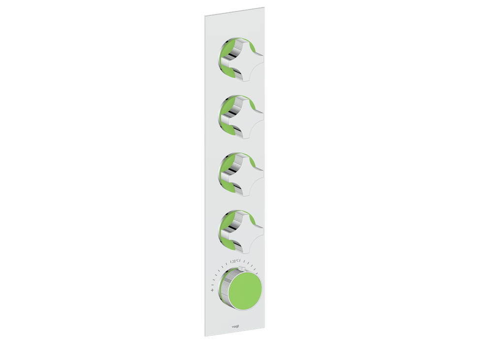 Crescent / Lime Green