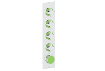 Crescent / Lime Green