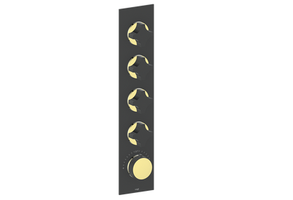 Crescent / Brushed Gold