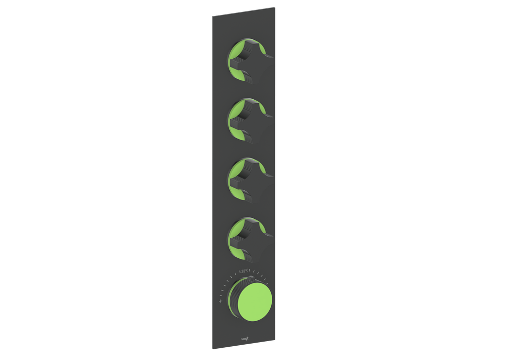 Crescent / Lime Green