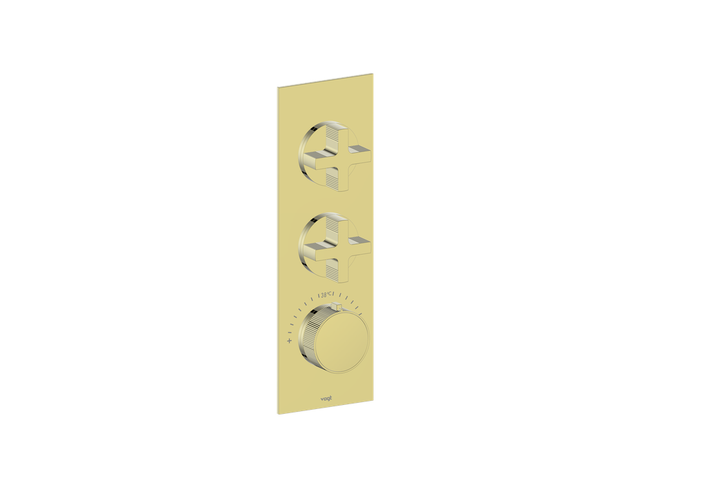 Cross / Brushed Gold