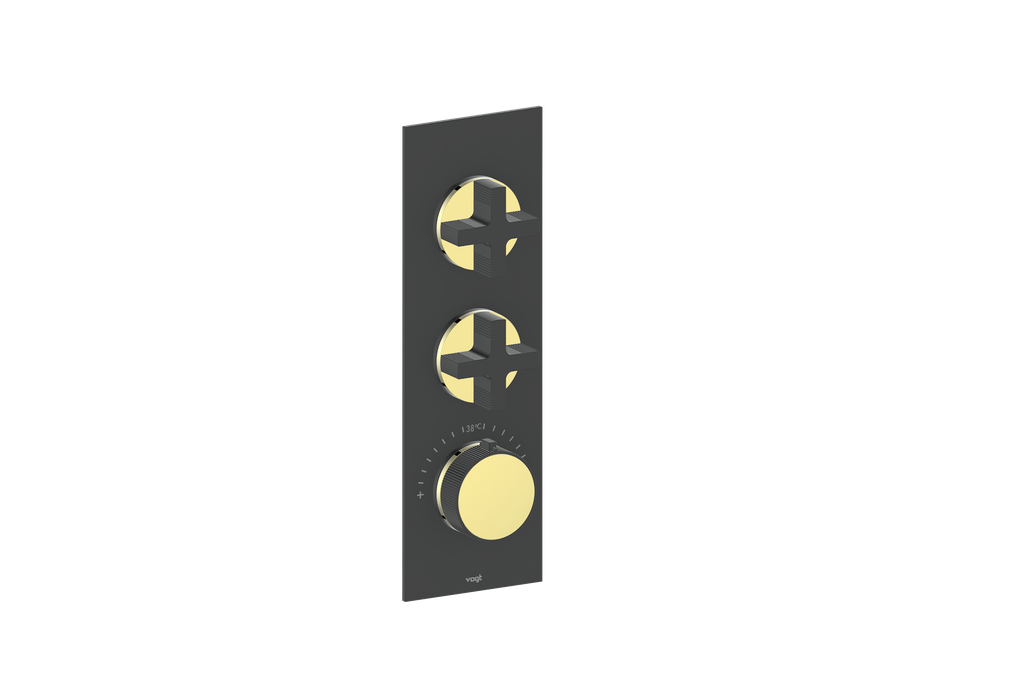 Cross / Brushed Gold