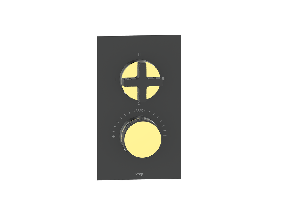 Cross / Brushed Gold