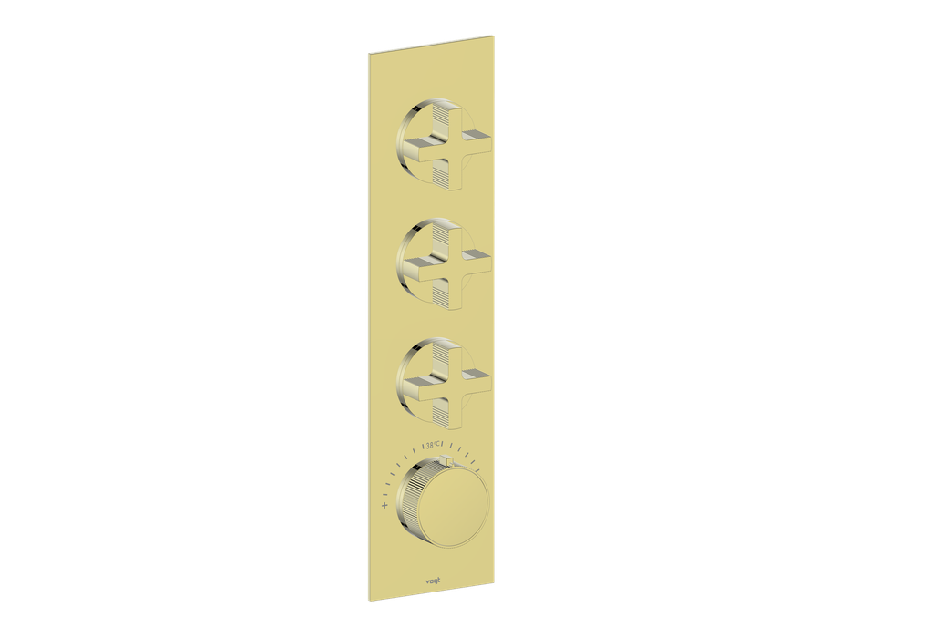 Cross / Brushed Gold