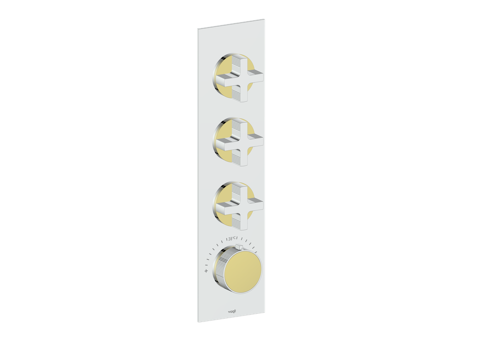 Cross / Brushed Gold