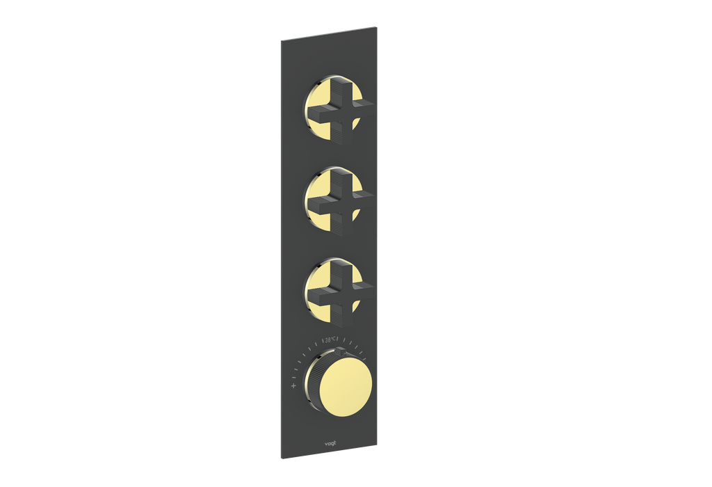 Cross / Brushed Gold