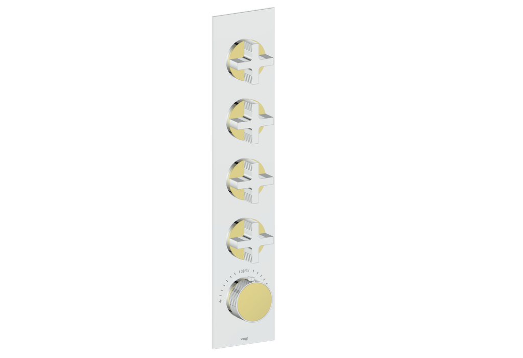 Cross / Brushed Gold