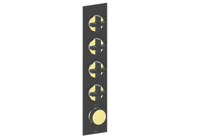 Cross / Brushed Gold