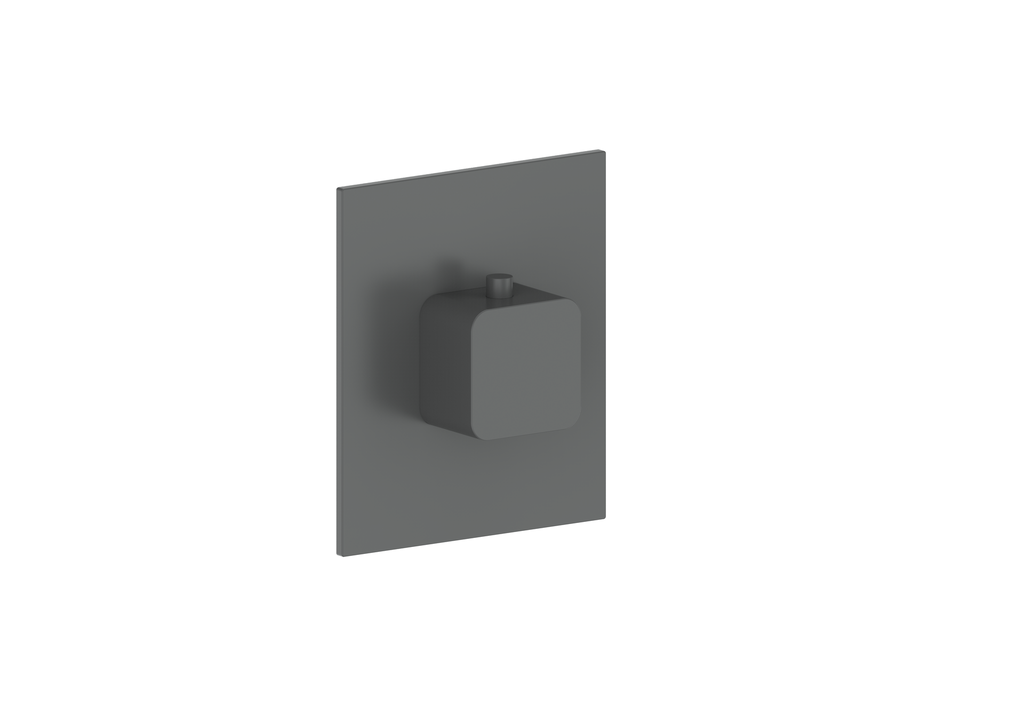 Vogt Niveau Trim for 3/4" High-Flow Thermostatic Valve in Matte Black - TM.NU.150