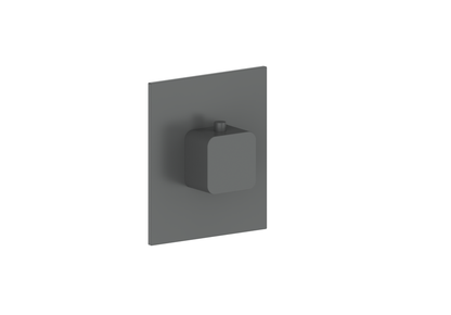 Vogt Niveau Trim for 3/4" High-Flow Thermostatic Valve in Matte Black - TM.NU.150