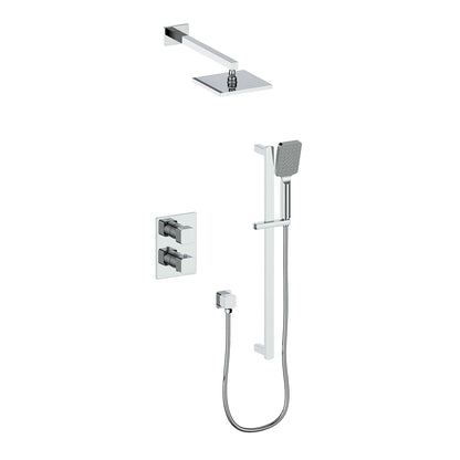 Vogt Niveau Trim for 2-Way Thermostatic Shower System in Polished Chrome - TM.NU.220.210.CC