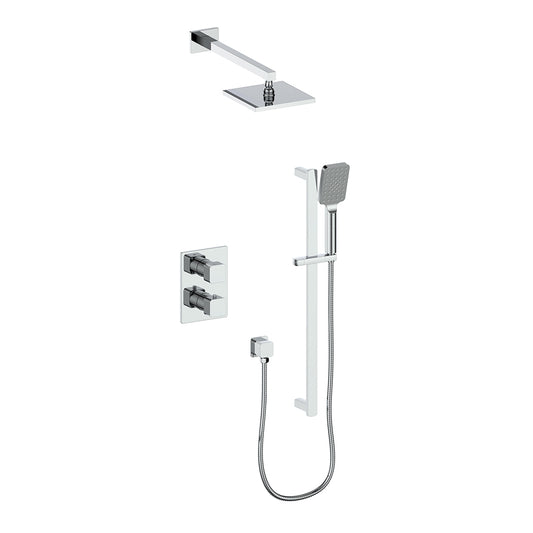 Vogt Niveau Trim for 2-Way Thermostatic Shower System in Polished Chrome - TM.NU.220.210.CC