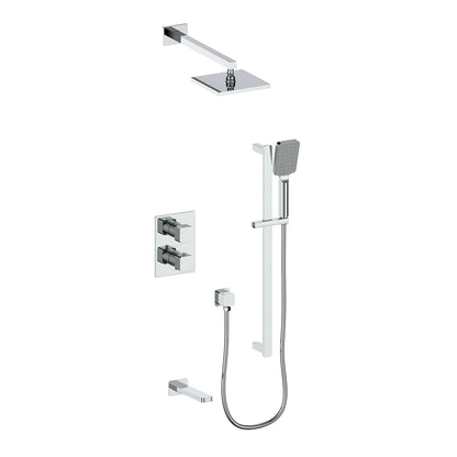 Vogt Niveau Trim for 3-Way Thermostatic Shower System in Polished Chrome - TM.NU.320.310.CC