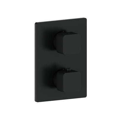 Vogt Niveau Trim for 3-Way Thermostatic Valve in Matte Black - TM.NU.320