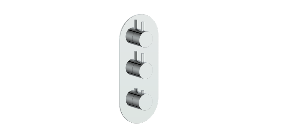 Vogt Wörgl Trim For 3/4" High-Flow Thermostatic Valve With 2 Volume Controls - TM.WL.250