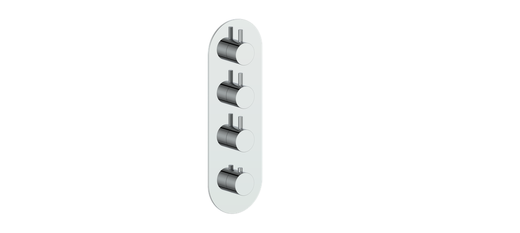 Vogt Wörgl Trim For 3/4" High-Flow Thermostatic Valve With 3 Volume Controls - TM.WL.350