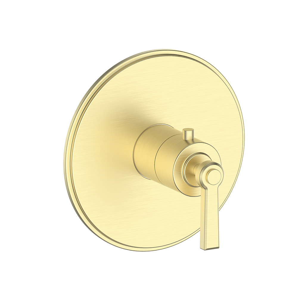 Vogt Zehn Trim for 3/4" Thermostatic Valve, Lever Handle - Brushed Gold (TM.Z1.140.BG)