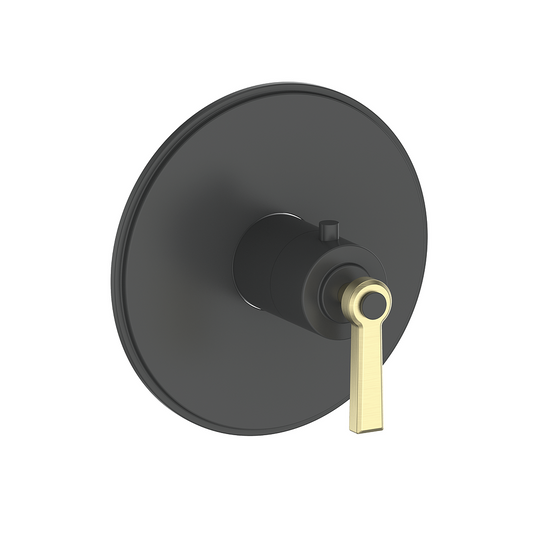 Vogt Zehn Trim for 3/4" Thermostatic Valve, Lever Handle - Brushed Gold / Matte Black (TM.Z1.140.BGB)