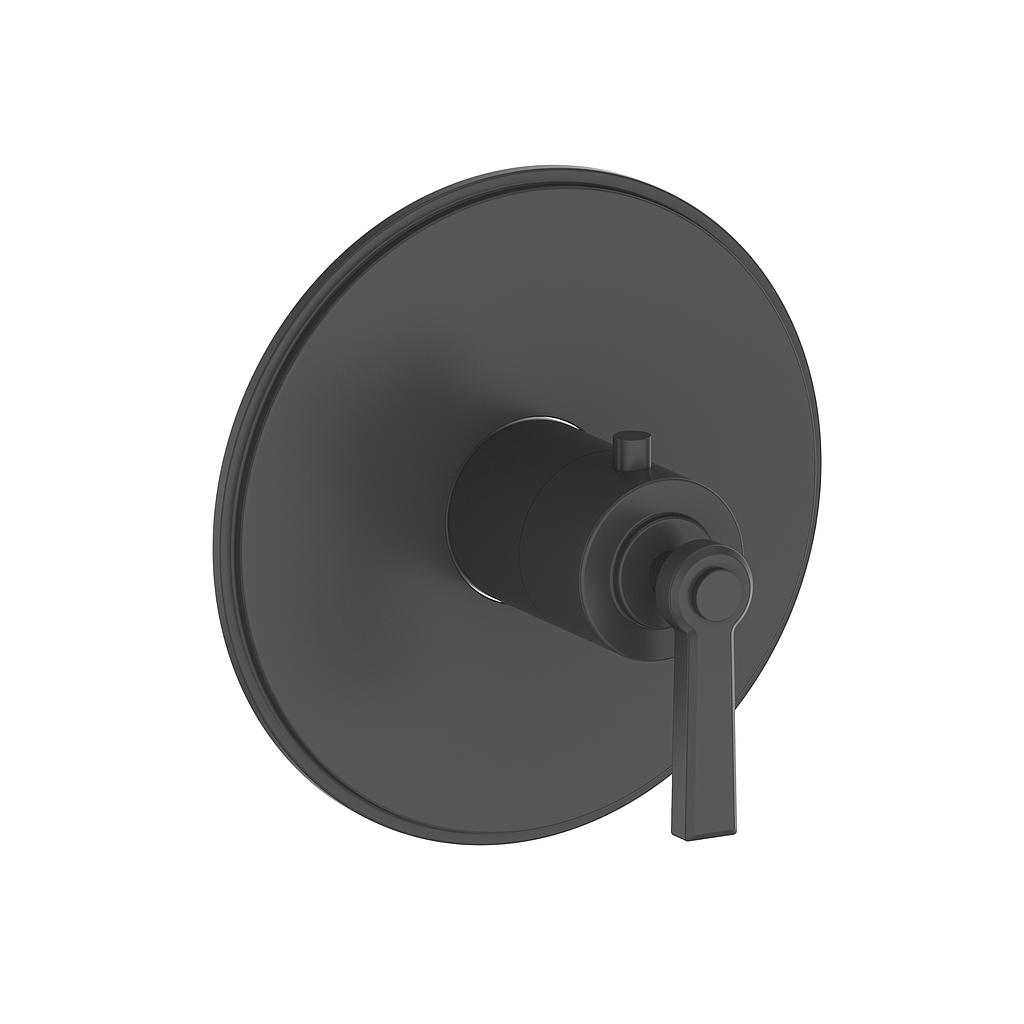 Vogt Zehn Trim for 3/4" Thermostatic Valve, Lever Handle - Matte Black (TM.Z1.140.MB)