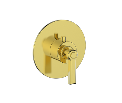 Vogt Zehn Trim for 3/4" High-Flow Thermostatic Valve, Lever Handle - Brushed Gold (TM.Z1.150.BG)