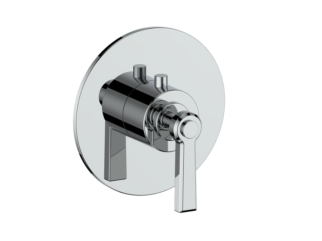Vogt Zehn Trim for 3/4" High-Flow Thermostatic Valve, Lever Handle - Polished Chrome (TM.Z1.150.CC)