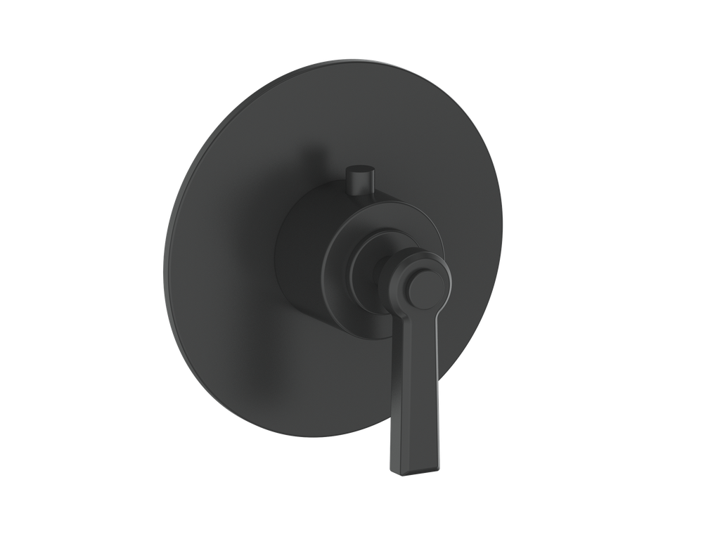 Vogt Zehn Trim for 3/4" High-Flow Thermostatic Valve, Lever Handle - Matte Black (TM.Z1.150.MB)