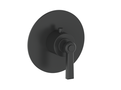 Vogt Zehn Trim for 3/4" High-Flow Thermostatic Valve, Lever Handle - Matte Black (TM.Z1.150.MB)